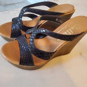 Size 7 Callisto wedge heels never worn